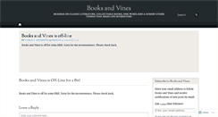 Desktop Screenshot of booksandvines.com