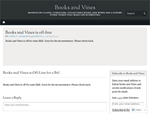 Tablet Screenshot of booksandvines.com